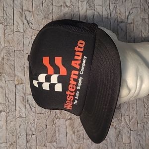 New Black Western Auto Supply Mesh Snapback Hat